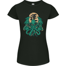 Cthulhu Monster Kraken Womens Petite Cut T-Shirt Black