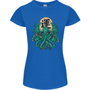 Cthulhu Monster Kraken Womens Petite Cut T-Shirt Royal Blue
