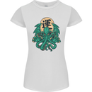 Cthulhu Monster Kraken Womens Petite Cut T-Shirt White