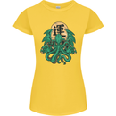 Cthulhu Monster Kraken Womens Petite Cut T-Shirt Yellow