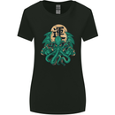 Cthulhu Monster Kraken Womens Wider Cut T-Shirt Black
