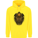 Cthulhu Octopus Kraken Devil Skull Demon Childrens Kids Hoodie Yellow