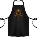 Cthulhu Octopus Kraken Devil Skull Demon Cotton Apron 100% Organic Black