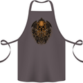 Cthulhu Octopus Kraken Devil Skull Demon Cotton Apron 100% Organic Dark Grey