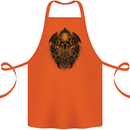 Cthulhu Octopus Kraken Devil Skull Demon Cotton Apron 100% Organic Orange