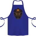 Cthulhu Octopus Kraken Devil Skull Demon Cotton Apron 100% Organic Royal Blue