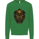 Cthulhu Octopus Kraken Devil Skull Demon Kids Sweatshirt Jumper Irish Green