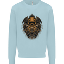 Cthulhu Octopus Kraken Devil Skull Demon Kids Sweatshirt Jumper Light Blue