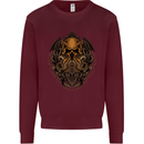 Cthulhu Octopus Kraken Devil Skull Demon Kids Sweatshirt Jumper Maroon