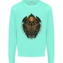 Cthulhu Octopus Kraken Devil Skull Demon Kids Sweatshirt Jumper Peppermint