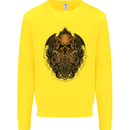 Cthulhu Octopus Kraken Devil Skull Demon Kids Sweatshirt Jumper Yellow