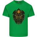 Cthulhu Octopus Kraken Devil Skull Demon Kids T-Shirt Childrens Irish Green