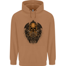 Cthulhu Octopus Kraken Devil Skull Demon Mens 80% Cotton Hoodie Caramel Latte