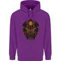 Cthulhu Octopus Kraken Devil Skull Demon Mens 80% Cotton Hoodie Purple