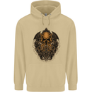 Cthulhu Octopus Kraken Devil Skull Demon Mens 80% Cotton Hoodie Sand