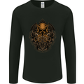 Cthulhu Octopus Kraken Devil Skull Demon Mens Long Sleeve T-Shirt Black