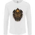 Cthulhu Octopus Kraken Devil Skull Demon Mens Long Sleeve T-Shirt White