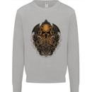 Cthulhu Octopus Kraken Devil Skull Demon Mens Sweatshirt Jumper Sports Grey