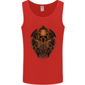 Cthulhu Octopus Kraken Devil Skull Demon Mens Vest Tank Top Red