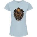 Cthulhu Octopus Kraken Devil Skull Demon Womens Petite Cut T-Shirt Light Blue