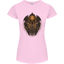 Cthulhu Octopus Kraken Devil Skull Demon Womens Petite Cut T-Shirt Light Pink