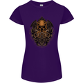 Cthulhu Octopus Kraken Devil Skull Demon Womens Petite Cut T-Shirt Purple