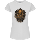 Cthulhu Octopus Kraken Devil Skull Demon Womens Petite Cut T-Shirt White