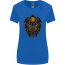 Cthulhu Octopus Kraken Devil Skull Demon Womens Wider Cut T-Shirt Royal Blue