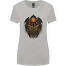 Cthulhu Octopus Kraken Devil Skull Demon Womens Wider Cut T-Shirt Sports Grey