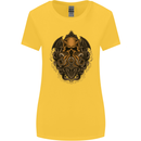 Cthulhu Octopus Kraken Devil Skull Demon Womens Wider Cut T-Shirt Yellow