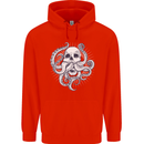 Cthulhu Skull Childrens Kids Hoodie Bright Red