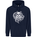Cthulhu Skull Childrens Kids Hoodie Navy Blue