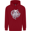 Cthulhu Skull Childrens Kids Hoodie Red