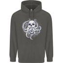 Cthulhu Skull Childrens Kids Hoodie Storm Grey