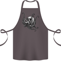 Cthulhu Skull Cotton Apron 100% Organic Dark Grey