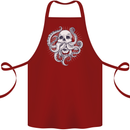 Cthulhu Skull Cotton Apron 100% Organic Maroon
