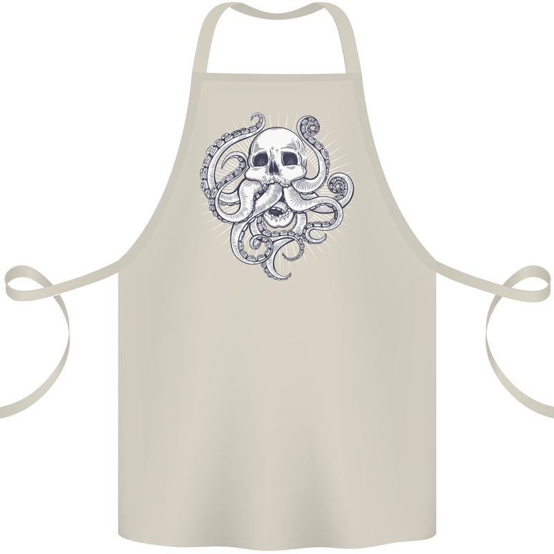Cthulhu Skull Cotton Apron 100% Organic Natural