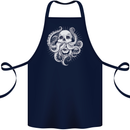 Cthulhu Skull Cotton Apron 100% Organic Navy Blue