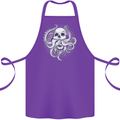Cthulhu Skull Cotton Apron 100% Organic Purple