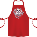Cthulhu Skull Cotton Apron 100% Organic Red