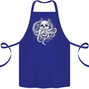 Cthulhu Skull Cotton Apron 100% Organic Royal Blue