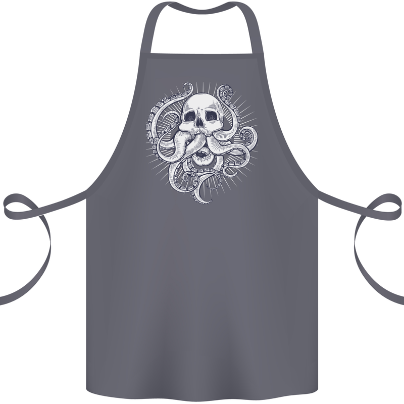 Cthulhu Skull Cotton Apron 100% Organic Steel