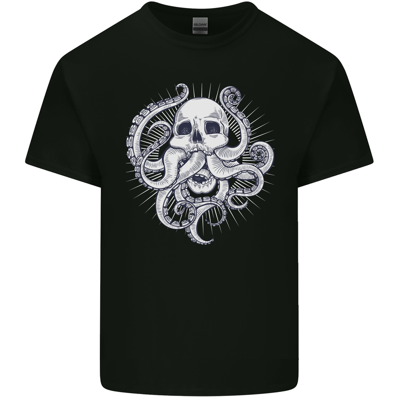 Cthulhu Skull Kids T-Shirt Childrens Black