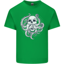 Cthulhu Skull Kids T-Shirt Childrens Irish Green