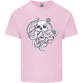 Cthulhu Skull Kids T-Shirt Childrens Light Pink
