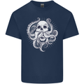 Cthulhu Skull Kids T-Shirt Childrens Navy Blue