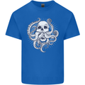 Cthulhu Skull Kids T-Shirt Childrens Royal Blue