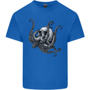Cthulhu Skull Kids T-Shirt Childrens Royal Blue