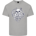 Cthulhu Skull Kids T-Shirt Childrens Sports Grey