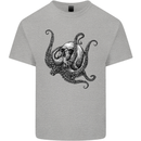 Cthulhu Skull Kids T-Shirt Childrens Sports Grey